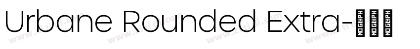 Urbane Rounded Extra字体转换